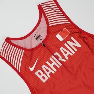 Nike Pro Elite Bahrain Speedsuit Men Sz L Olympic Track & Field Singlet 911647